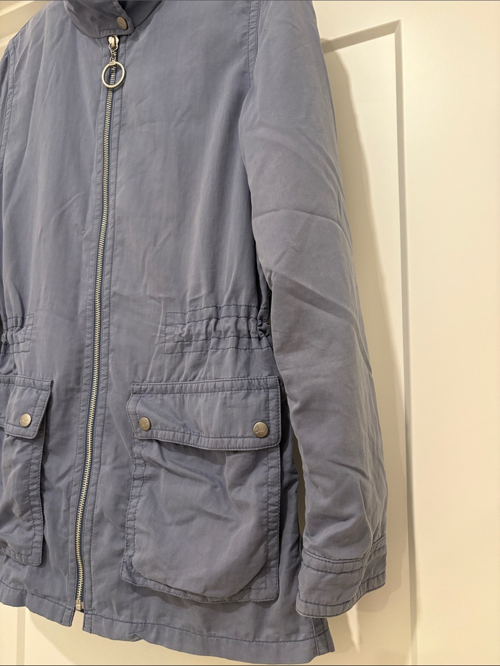 [Coach] Hooded Lightweight Gray Utility Anorak Parka Jacket Coat Women’s S - Picture 7 of 16